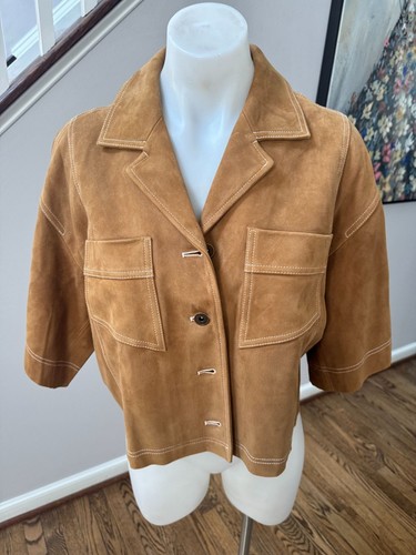 Nwt banana republic lamb suede - banana,