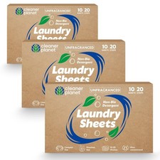 10-60 Laundry Sheets Fragrance Free Eco Detergent Washing Machine Non Bio Travel