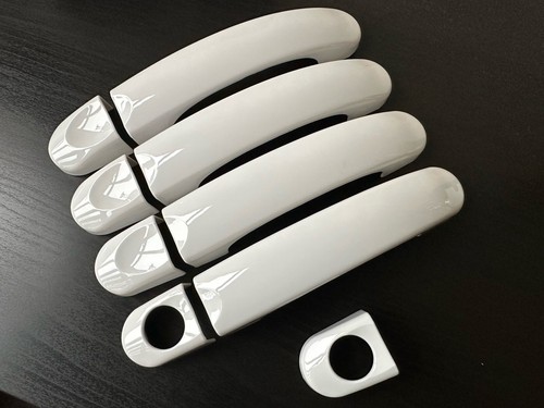 Gloss white door handle - white,