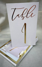 12 Table Numbers, Wedding Table Numbers Ginger Ray