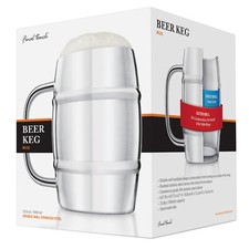 Final Touch Jumbo Double Walled Beer Keg Mug 1000ml