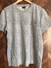 DEXTER WONG X PEOPLES MARKET GREY MUSIC NOTE T.SHIRT (SIZE XL)RARE VINTAGE FIND!