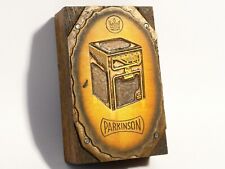 Antique PARKINSON Stove Oven Grill Pictorial Advertising Printing Block #B231