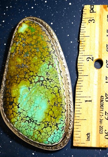 Huge signed natural turquoise - signed,