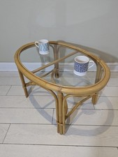 Bamboo Glass Coffee Table