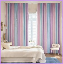 Kids Colorful Rainbow Curtains