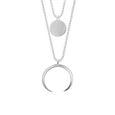 Sterling silver multi double - silver,