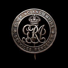 Tank Corps WW1 British Silver War Badge Doncaster