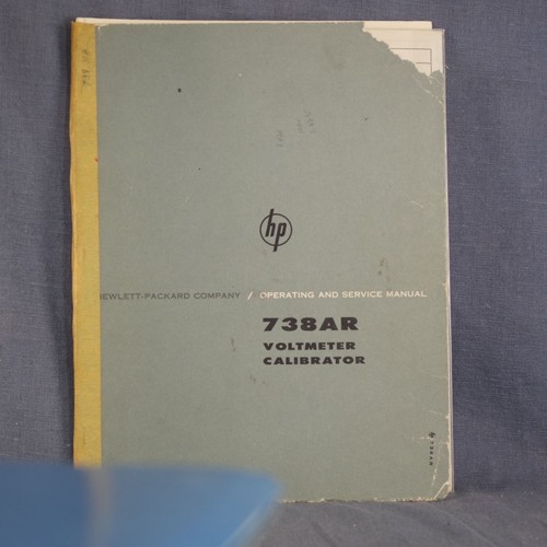 738ar voltmeter calibrator - hp,