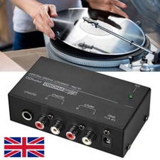Phono Preamp Vinyl Turntable Amplifier Phonograph Preamplifier PP400 (UK Plug)