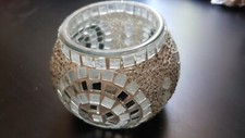 Mosaic Glass Mirrored Beaded