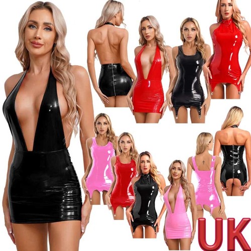 Women wet look pvc - wet,