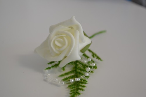 Rose corsage groom best man - rose, corsage.