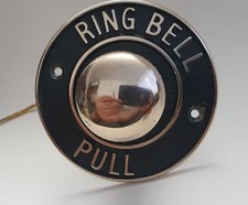 Vintage brass doorbell pull