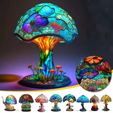 Mushroom table lamps - lamps, stained