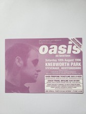 Oasis Original Promotional Postcard Knebworth Park