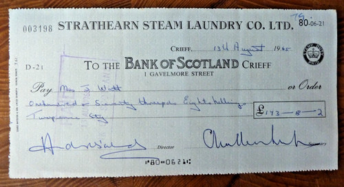 Used cheque strathern steam - used,