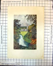 Old Fountains Abbey Ripon (?) Yorkshire Tower Ruins Trees Waterway 274J