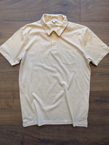 Sunspel riviera polo beige - riviera,