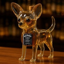 Dog Whiskey Bottle