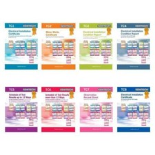 Kewtech Electrical 17TH EDITION Certificate Book TC1 TC4 TC7 Amendment 1 BS7671