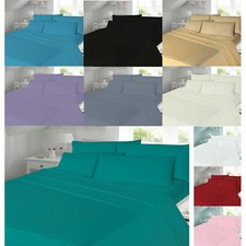 Thermal Flannelette Fitted Bed Sheet single double Super King 100% Cotton 25cm