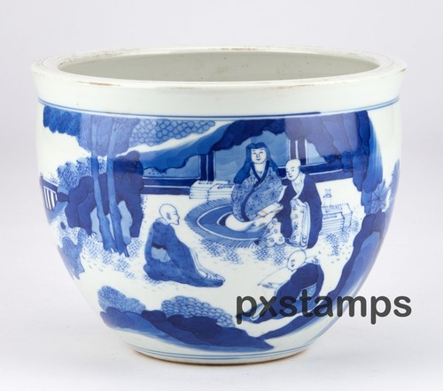 Chinese qing kangxi blue and - qing,