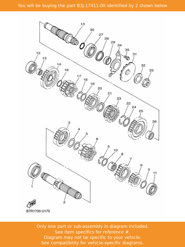 Yamaha axle main - yamaha,