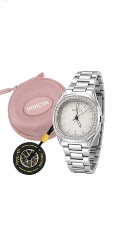 New invicta crystal silver - new,