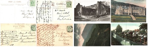 C1908 vii postcard postmark - c1908,