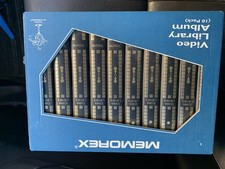 Memorex Video Library Album (10 Pack) VHS Cassette Cases Storage Black Boxed NEW