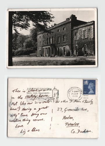 Postcard stately home - postcard,