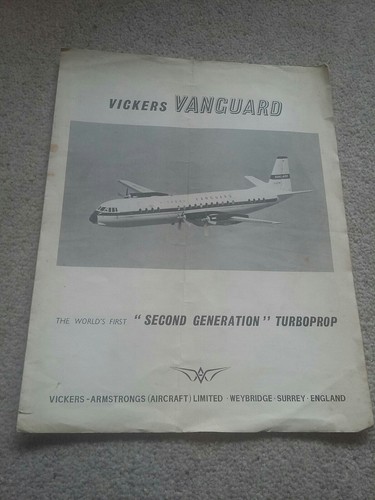 Vickers vanguard aeroplane - vanguard,