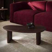 Curved Walnut Coffee Table