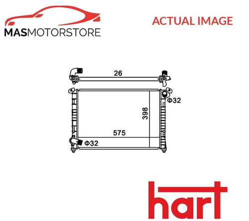 Engine cooling radiator hart - engine,
