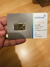 Umicore Gold Bullion 5g 999.9
