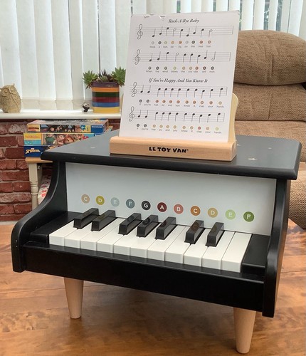 Toy van musical grand piano - toy,