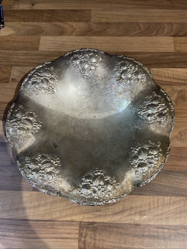 Silver plated fruit bowl