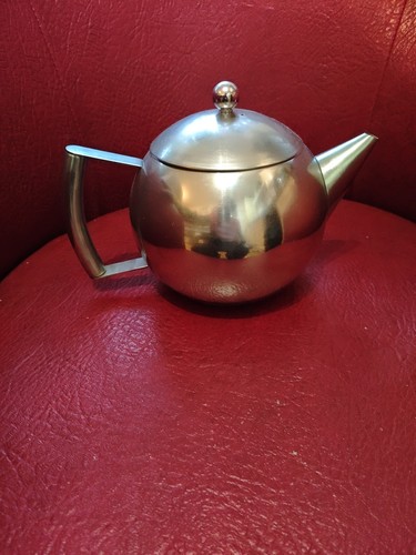 Stainless steel metal - metal, teapot