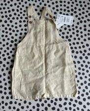 Zara Linen Dungarees Size 2