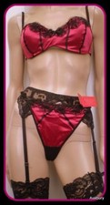Wholesale Released"£6.99p Free Post" Underwired Bra Thong Set Hot Satin Style 