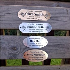 Personalised garden bench