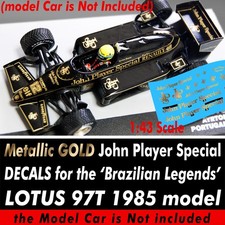GOLD JPS LOTUS 97T 1985 water
