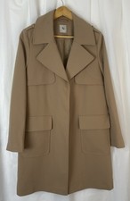 Tu Women’s Camel Longline Coat UK 12 – Smart Autumn Winter Coat