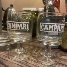 Vintage Campari goblet glass