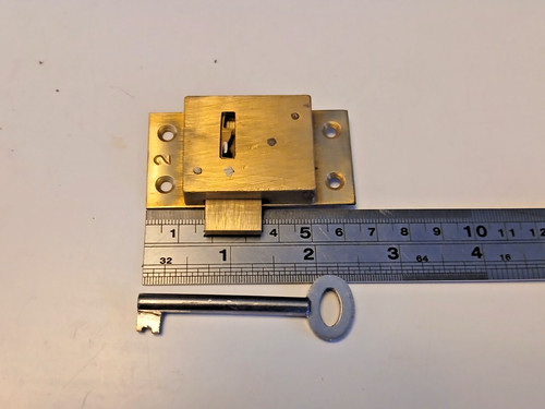 Brass cupboard cabinet lock - brass, cupboard-cabinet