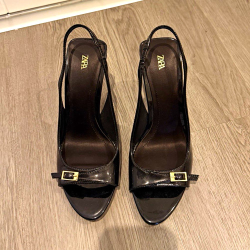 Zara women black patent - women’s,
