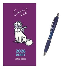 Simons Cat Slim Diary 2026 + EXCLUSIVE LIMITED EDITION PEN