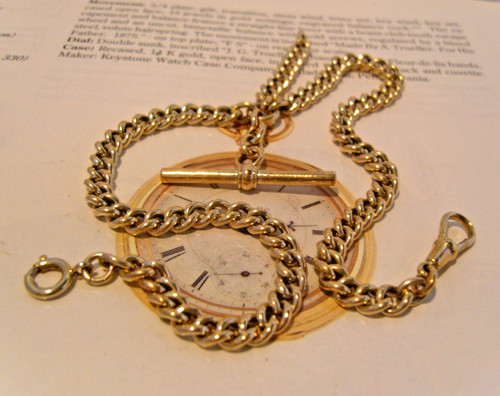 Victorian pocket watch chain - pocket,