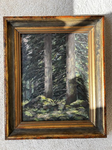 Acrylic painting wood 1944 - painting, on